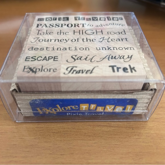 Pixie Explore Travel 10 Rubber Stamps - Picture 2 of 5